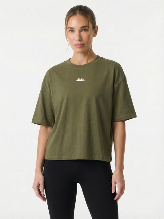 Everyday Heavy Box Tee Olive