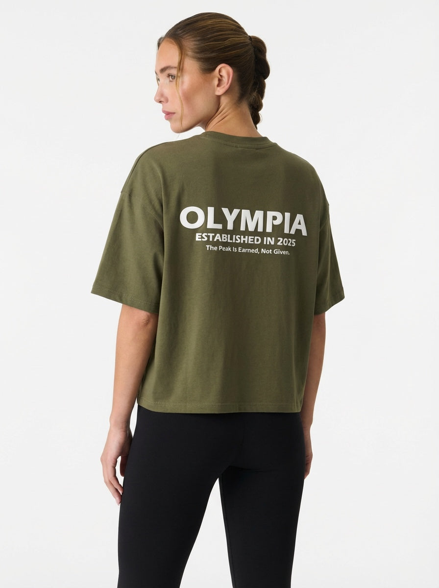 Everyday Heavy Box Tee Olive