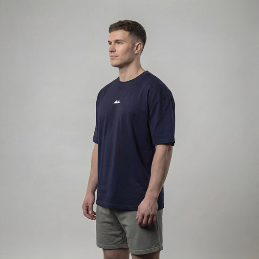Everyday Heavy Box Tee Navy